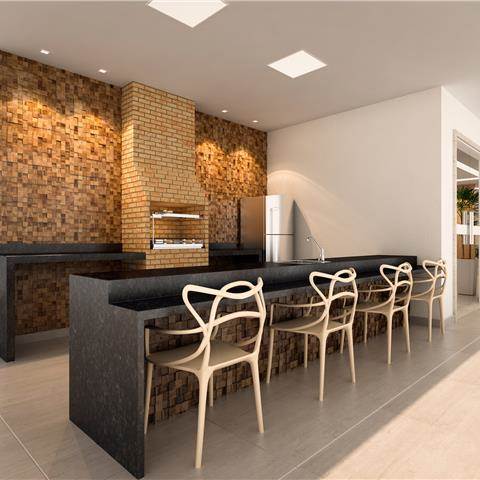 Espaço Gourmet , Residencial Nova Amsterdã 2 quartos