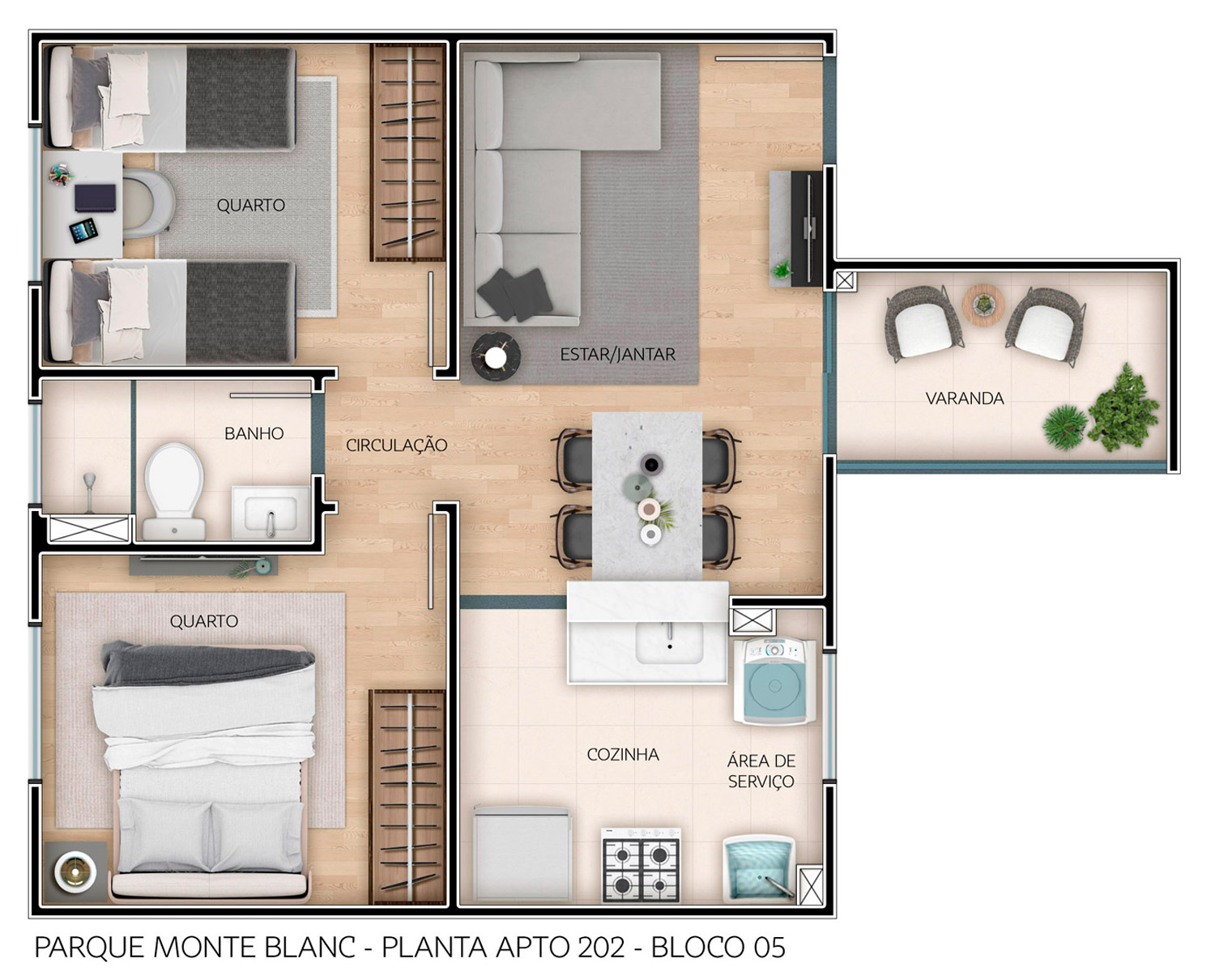 Parque Monte Blanc, Apartamentos em São Carlos